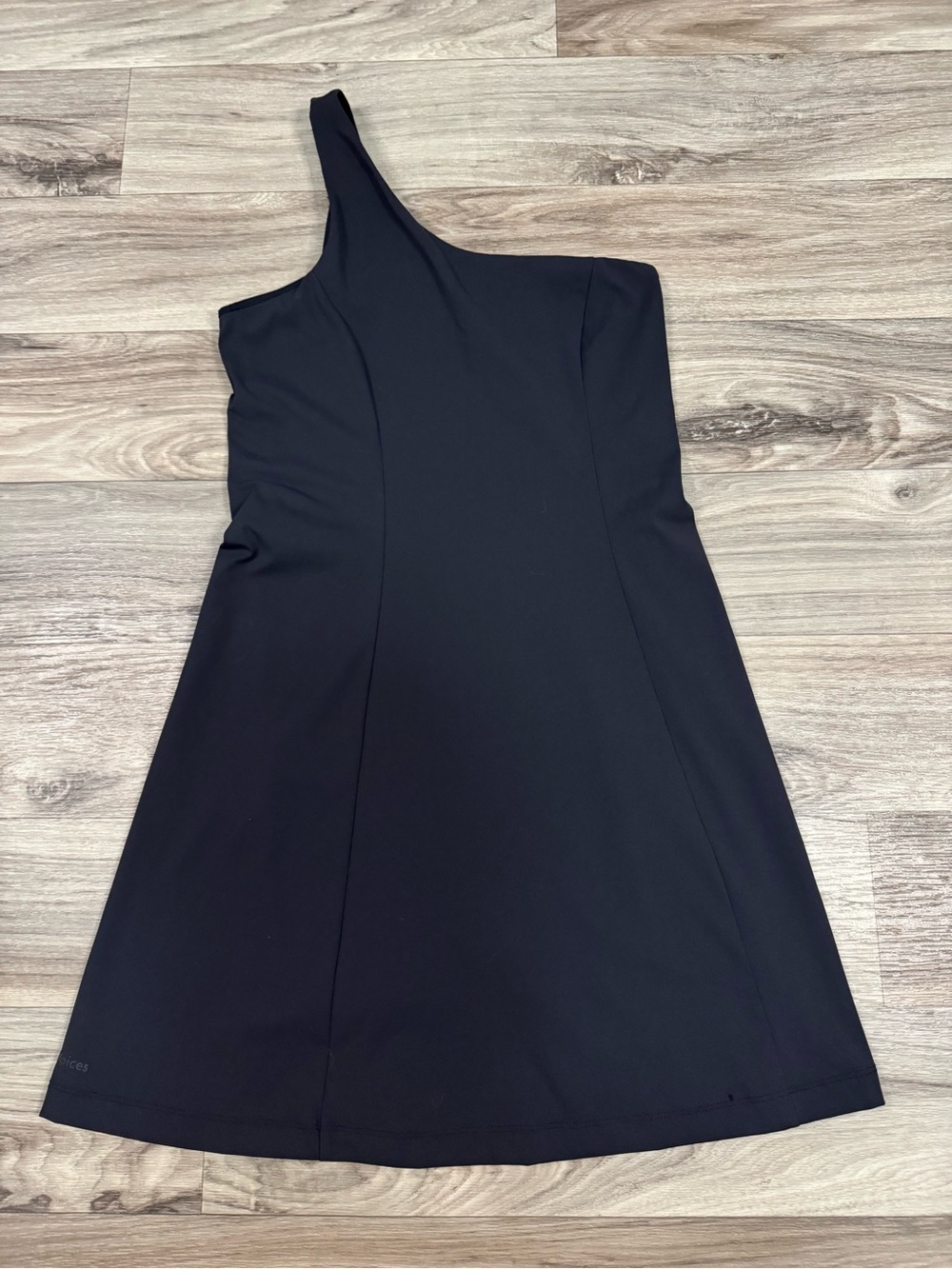 Outdoor Voices The Exercise Dress One Shoulder with Shorts in Black Size XS